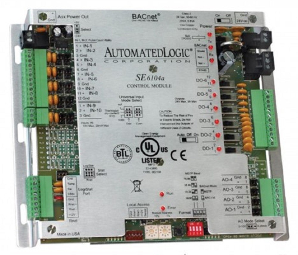 ALC Automated Logic Corporation SE6104a Single Equipment Controller, 20 Point