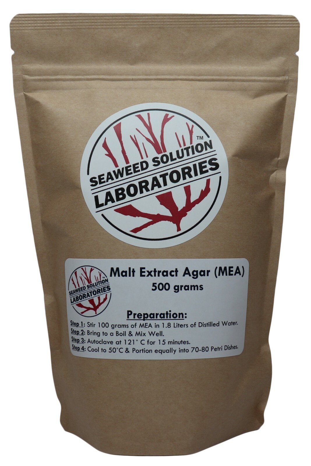 Malt Extract Agar (MEA) 500 grams – Great For Growing Mushrooms! – FREE SHIPPING
