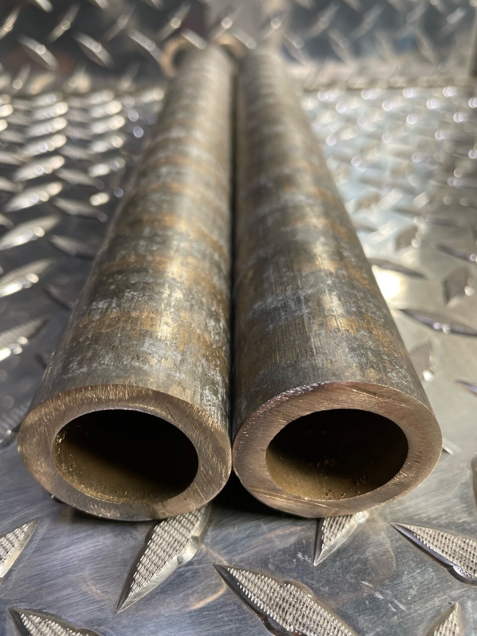 1-3/8 OD x 15/16 ID 10 inches long x2 CDA 932 Bearing Bronze Round Rod #6