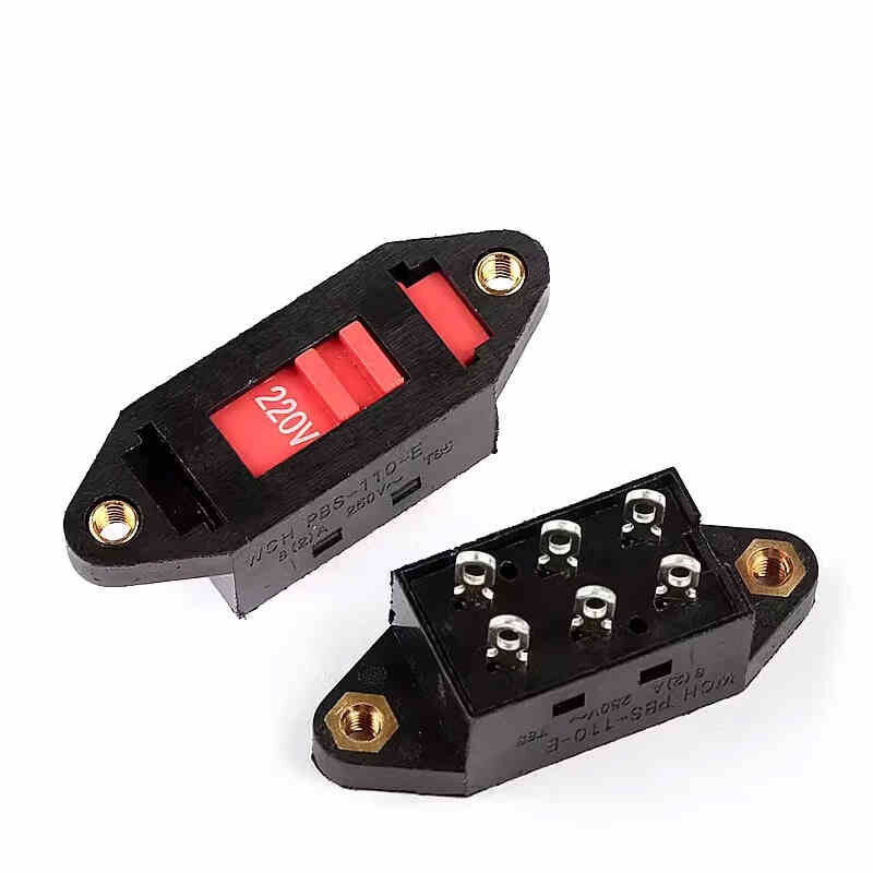 Voltage Selector Slide Switch AC 110V-220V / 115V-220V / 115V-230V 3 Pin 6 Pin