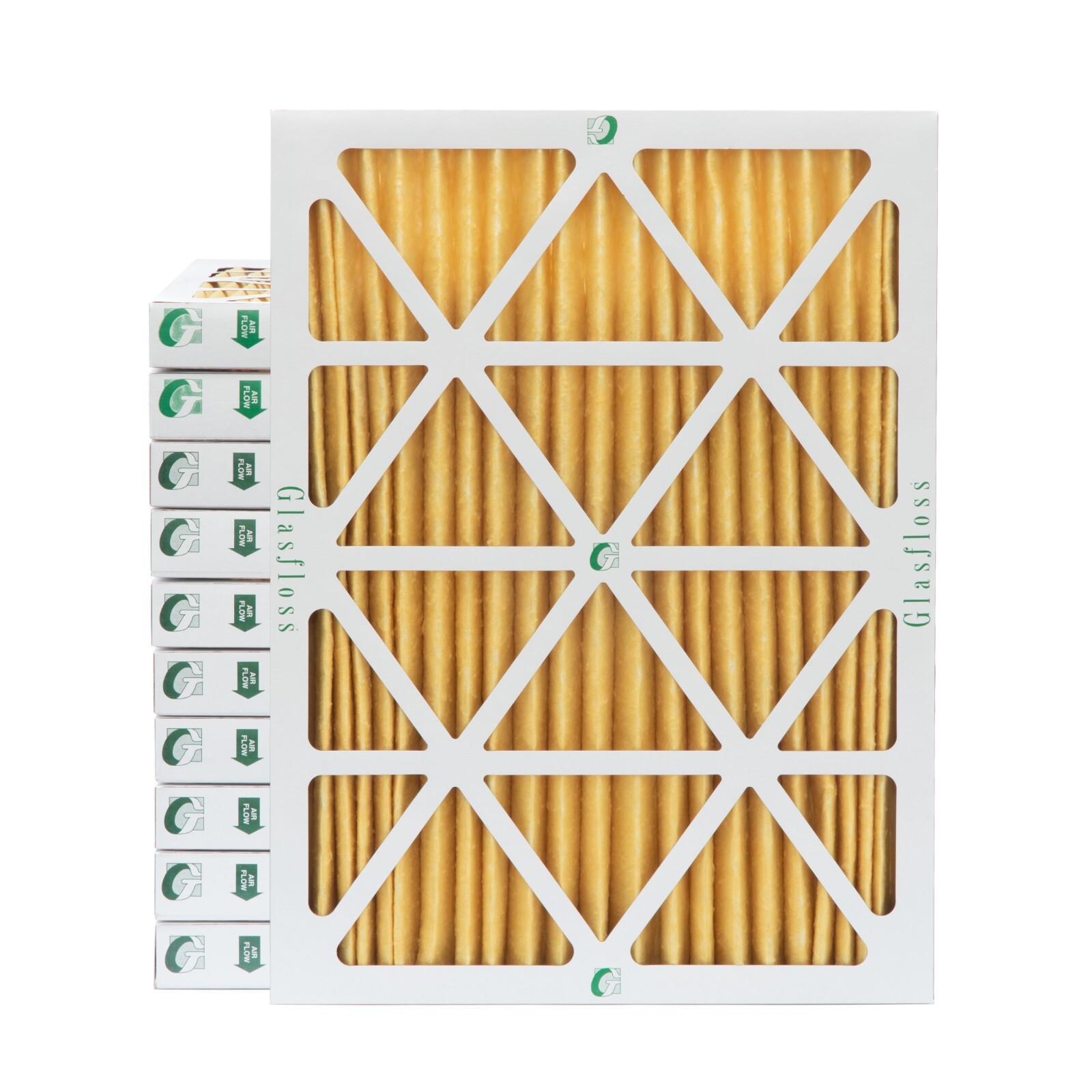 Glasfloss 20x25x2 MERV 11 AC Air Filters. 12 PACK. Made in USA.