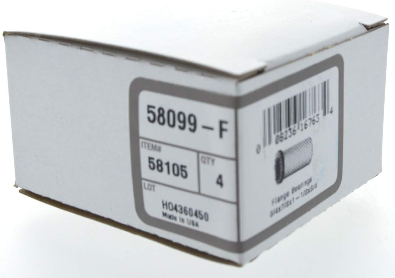 Hillman 58105 Flange Bearing, Bronze 3/4 X 7/8 X 1-1/8 X 3/4-Inch, 4-Pack