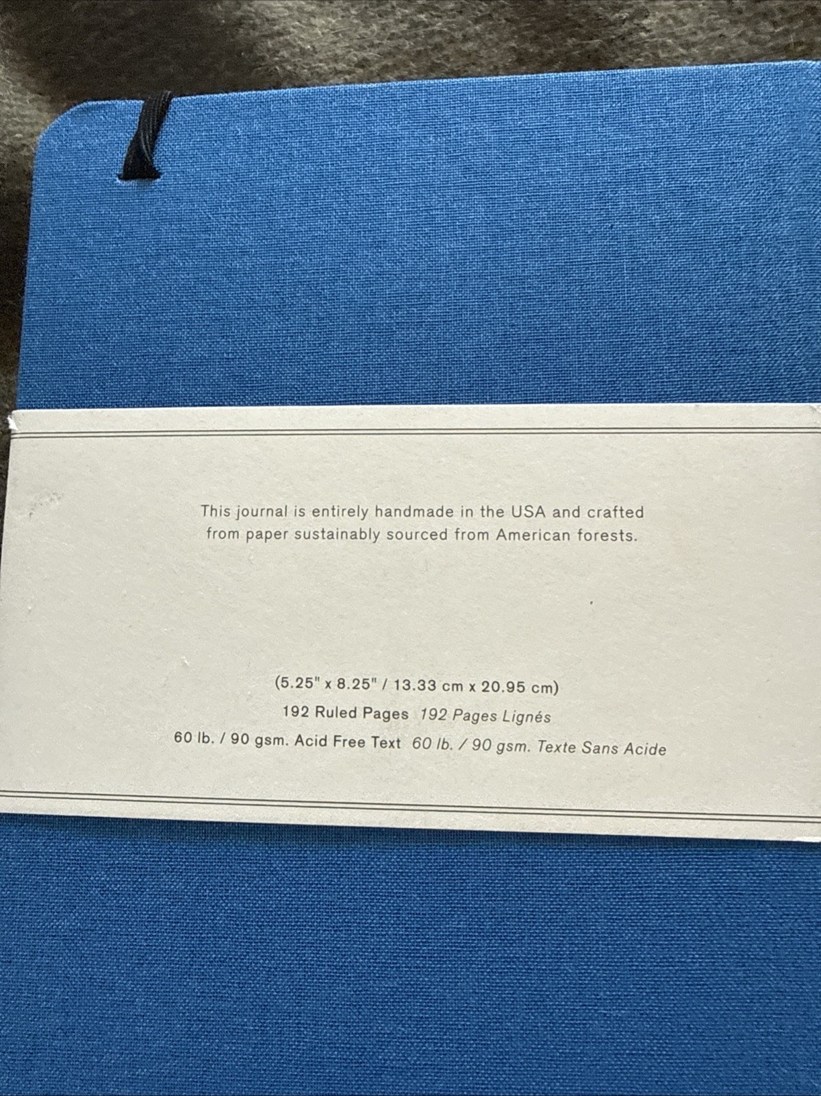 4 – Shinola Detroit Ruled Hard Linen Journals – Blue – Unused – Advert Logo
