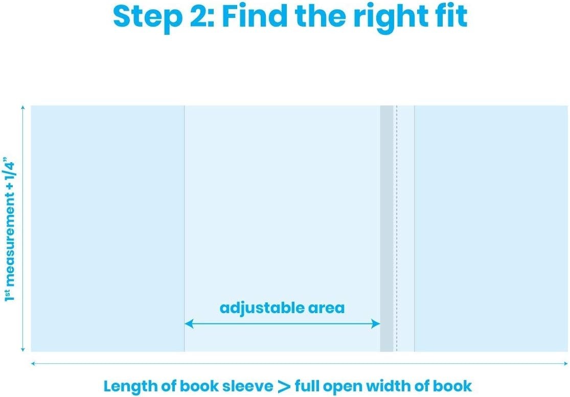 CLEARBAGS® Clear Slip-on Book Covers 9 1/2″ x 16″ 25 pack BC91H