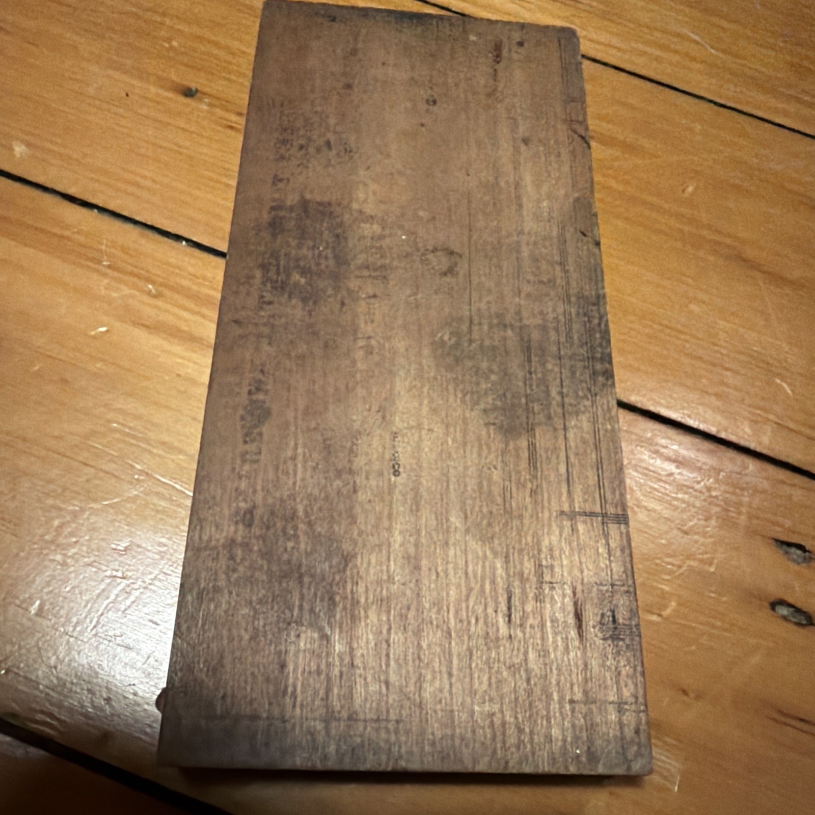 Vintage Letterpress Printing Block-Ledger Accounting Grid Pattern-Printers Cut