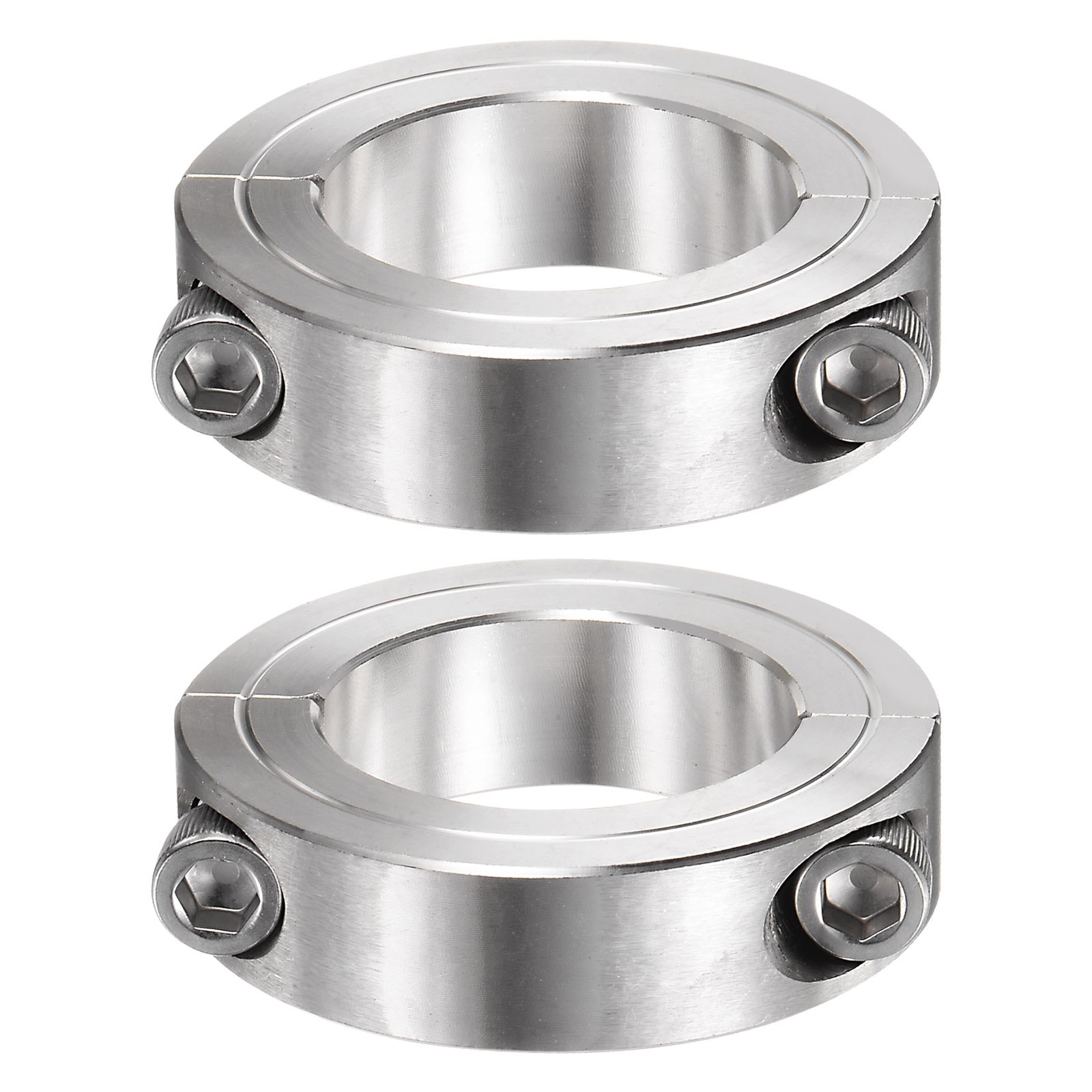 2 x Shaft Collar for 1-5/8″ Rod 2-5/8″ OD 11/16″ Double Split Clamp-On Collars
