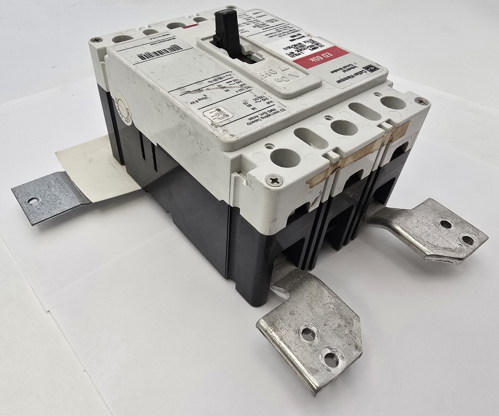 Cutler Hammer ED3125 Circuit Breaker 125A 240V 3P Style 6610C75G13