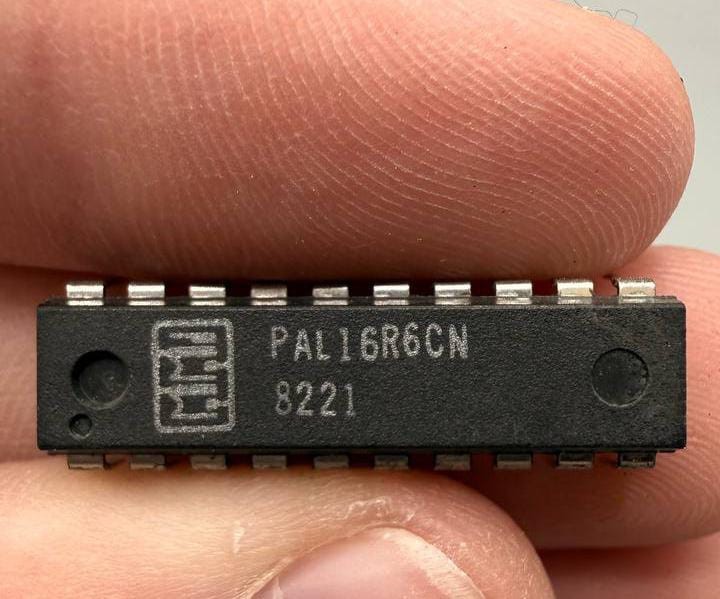Lot of 2 MMI PAL16R6CN Programmable Array Logic ICs DIP-20 NOS