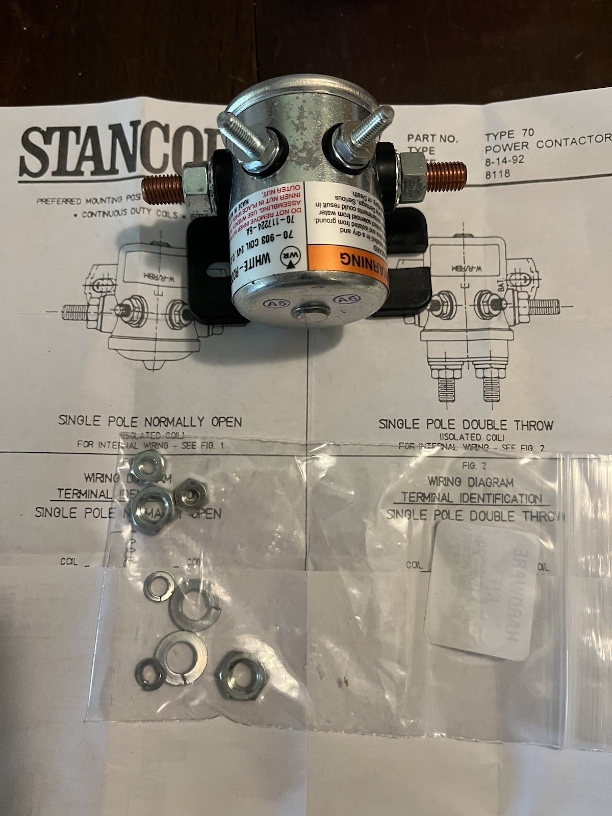 70-903 24V White Rodgers Solenoid for Universal 70-117224-5A 70-903S1