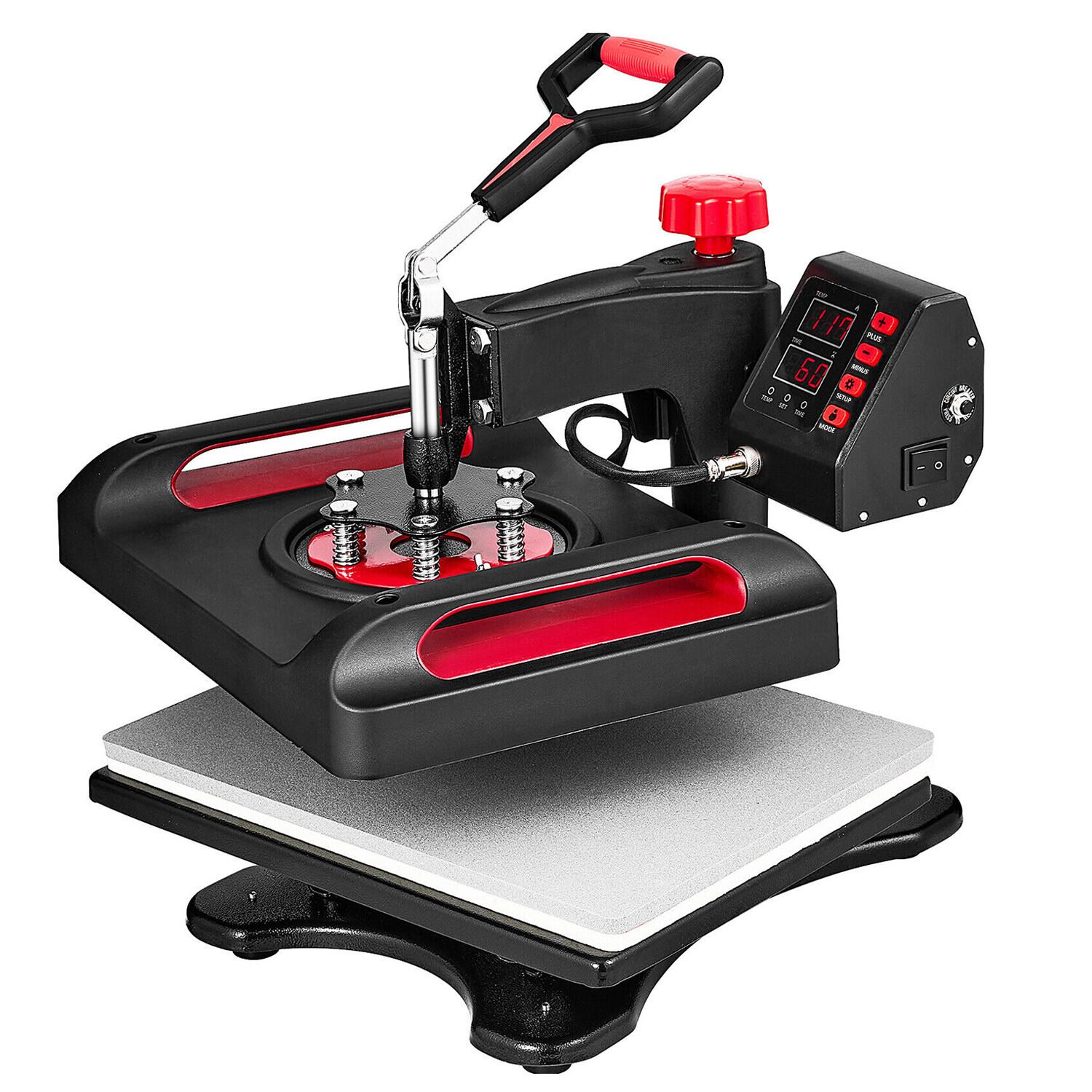 15″x15″ 8in1 Heat Press Digital T-shirt Sublimation Transfer Machine for Hat Mug