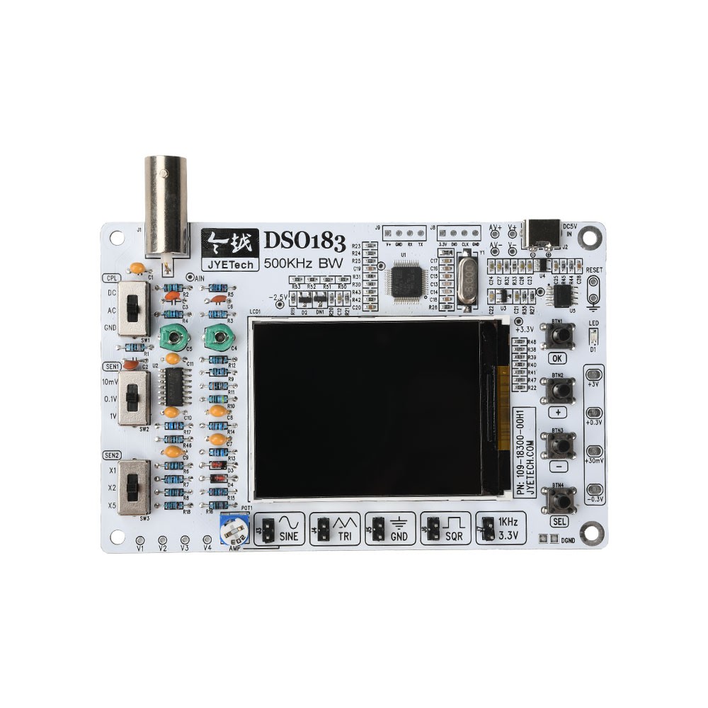 DSO183 Digital Oscilloscope DIY Electronic Kit Teaching Practical Kit 0-500KHz