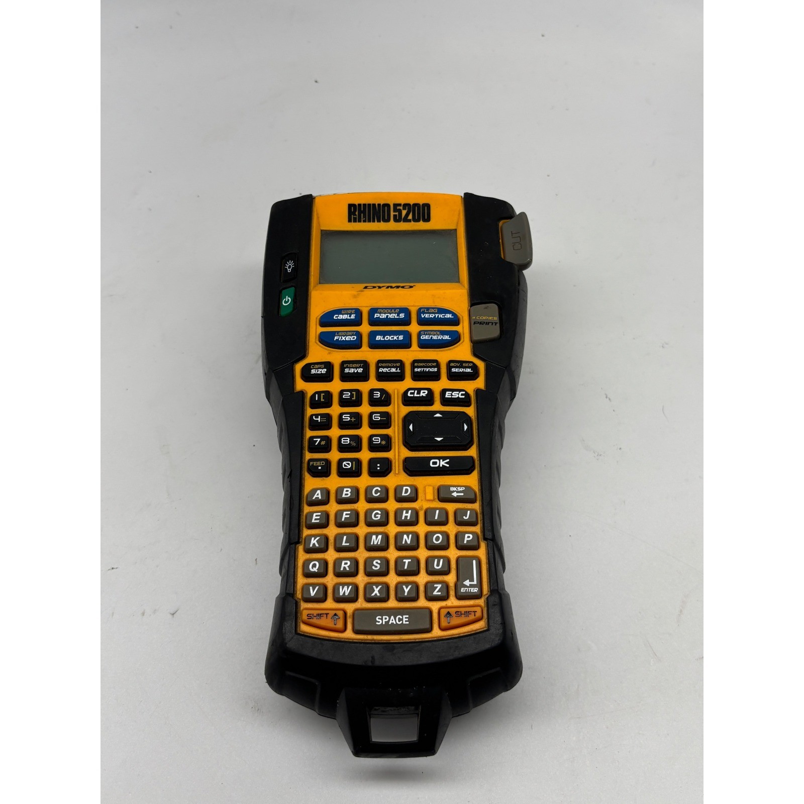 Dymo Rhino 5200 Industrial Label Maker Yellow Black Handheld Printer Unit only