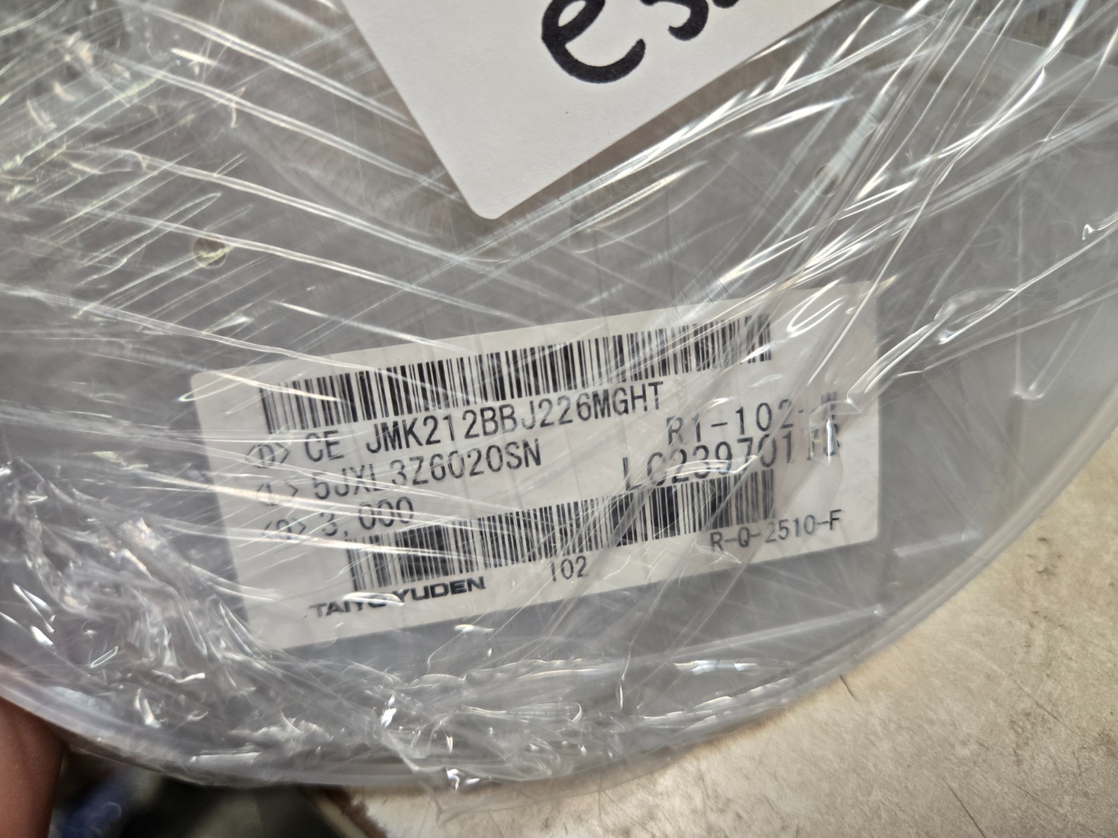 Reel of 3000 JMK212BBJ226MGHT Ceramic Capacitor 20% 22UF 6.3V X5R 0805