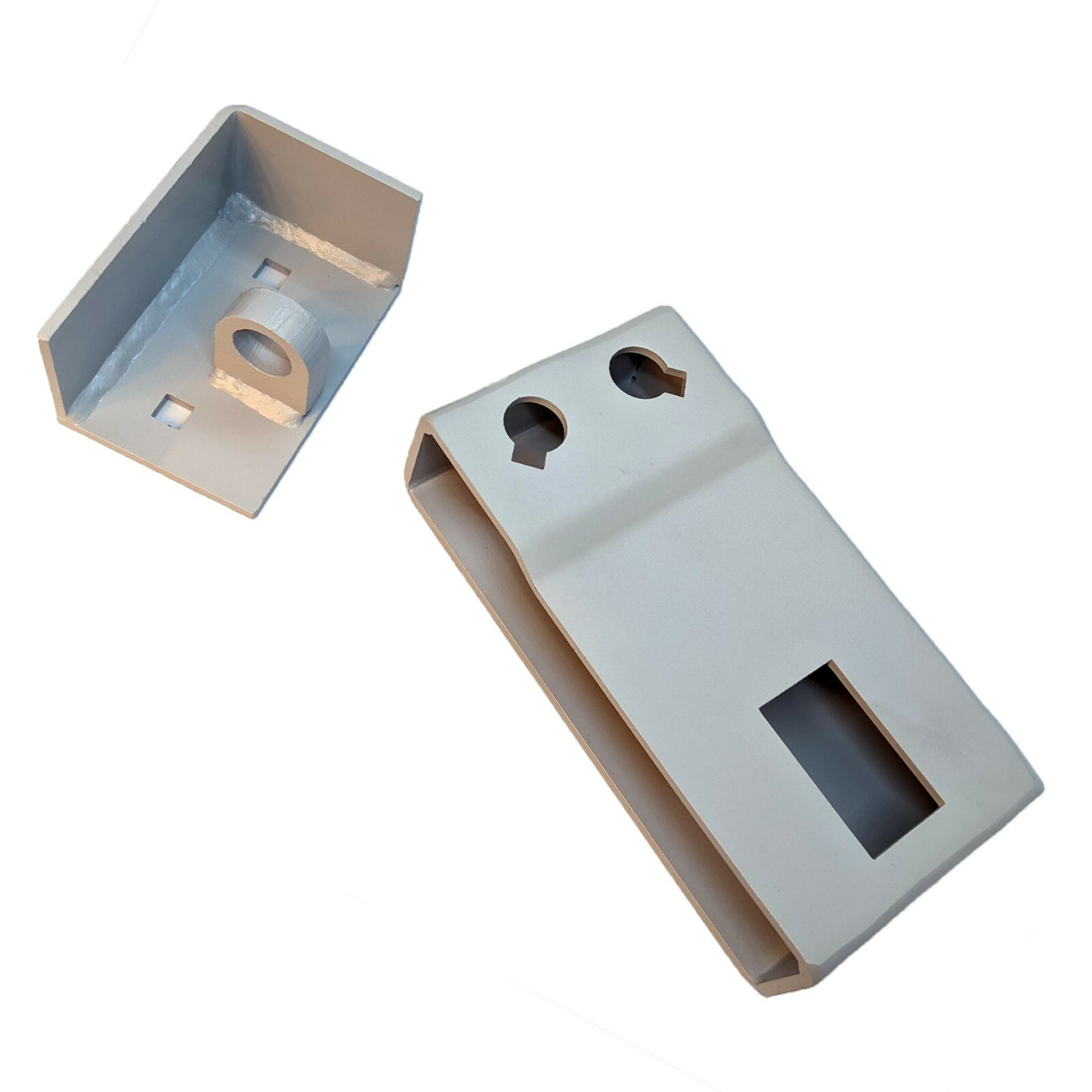 Heavy Duty Bolt-On Container Lockbox w/ D-Style Lock, Lock Box Mounting Template