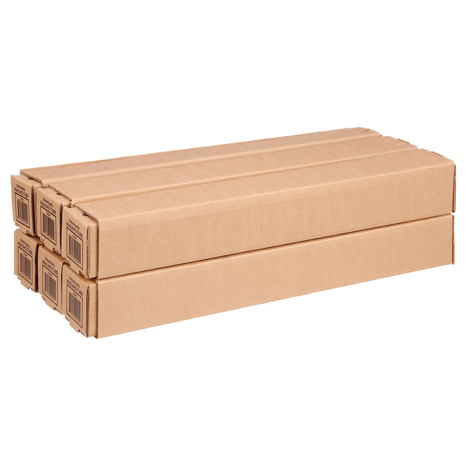 Corrugated Telescoping Square Mailing & Shipping Tube, (20”- 38″ X 2.5” X 2.5”),
