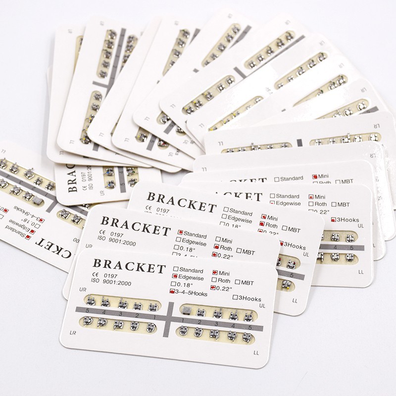 1-100Pack Dental Orthodontic Brackets Braces Roth/MBT/Edgewise 25 Size to Choice
