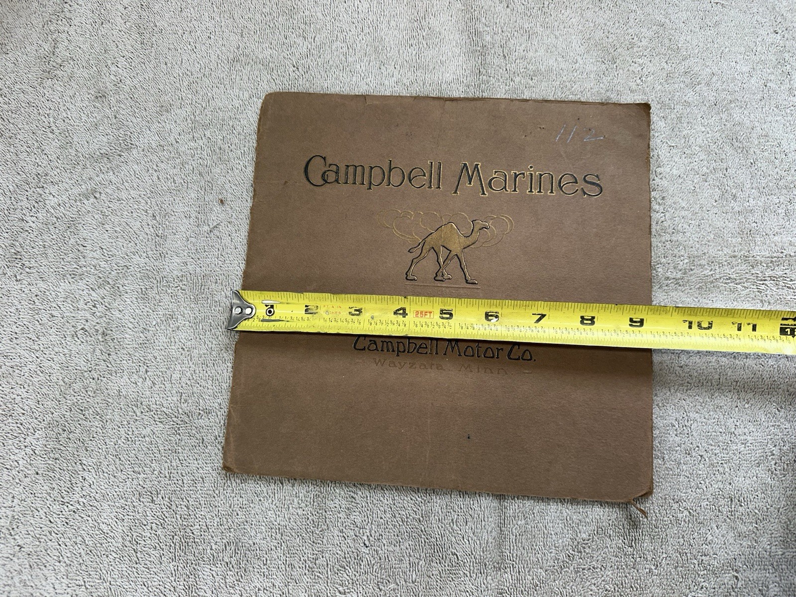 CAMPBELL MARINES Original Catalog CAMPBELL MOTOR CO WAYZARA MN BOAT ENGINE