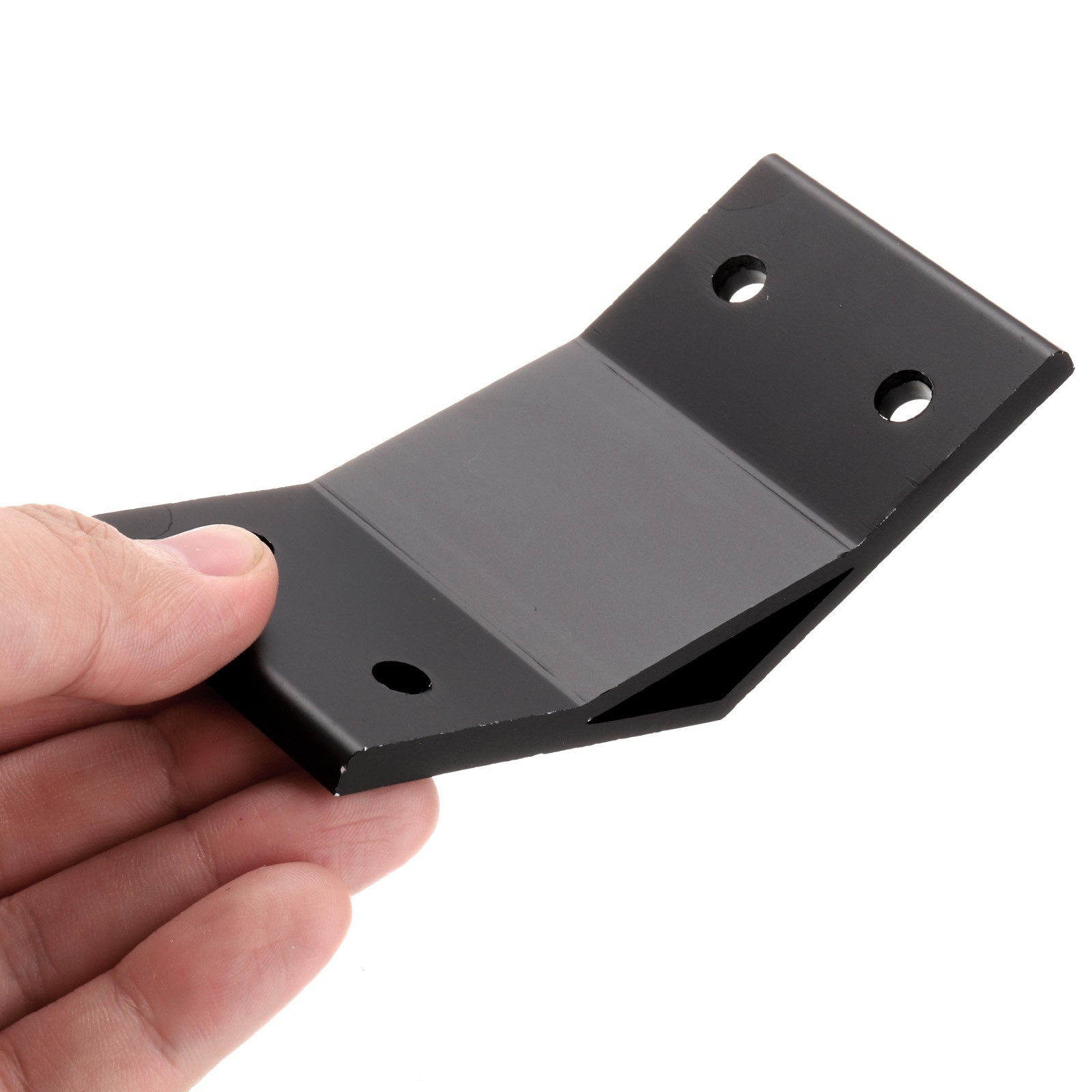 2Pcs 135 Degree Aluminum Profile Corner Brackets 2.36 x 2.05 Inch Black