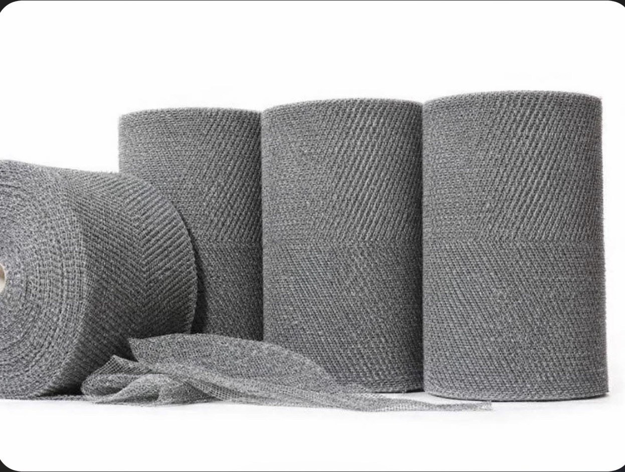 316 L waved mesh 30” wide roll 50lbs