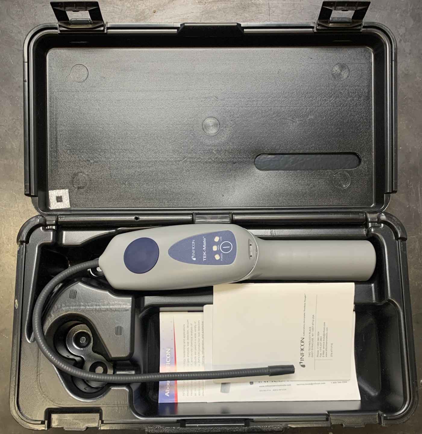 Inficon TEK-MATE Refrigerant Leak Detector W/ Case