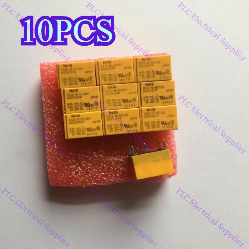 DS1E-M-DC12V 10PCS NAIS Relay DS1E-M-DC12V DS1EMDC12V New Fast Delivery