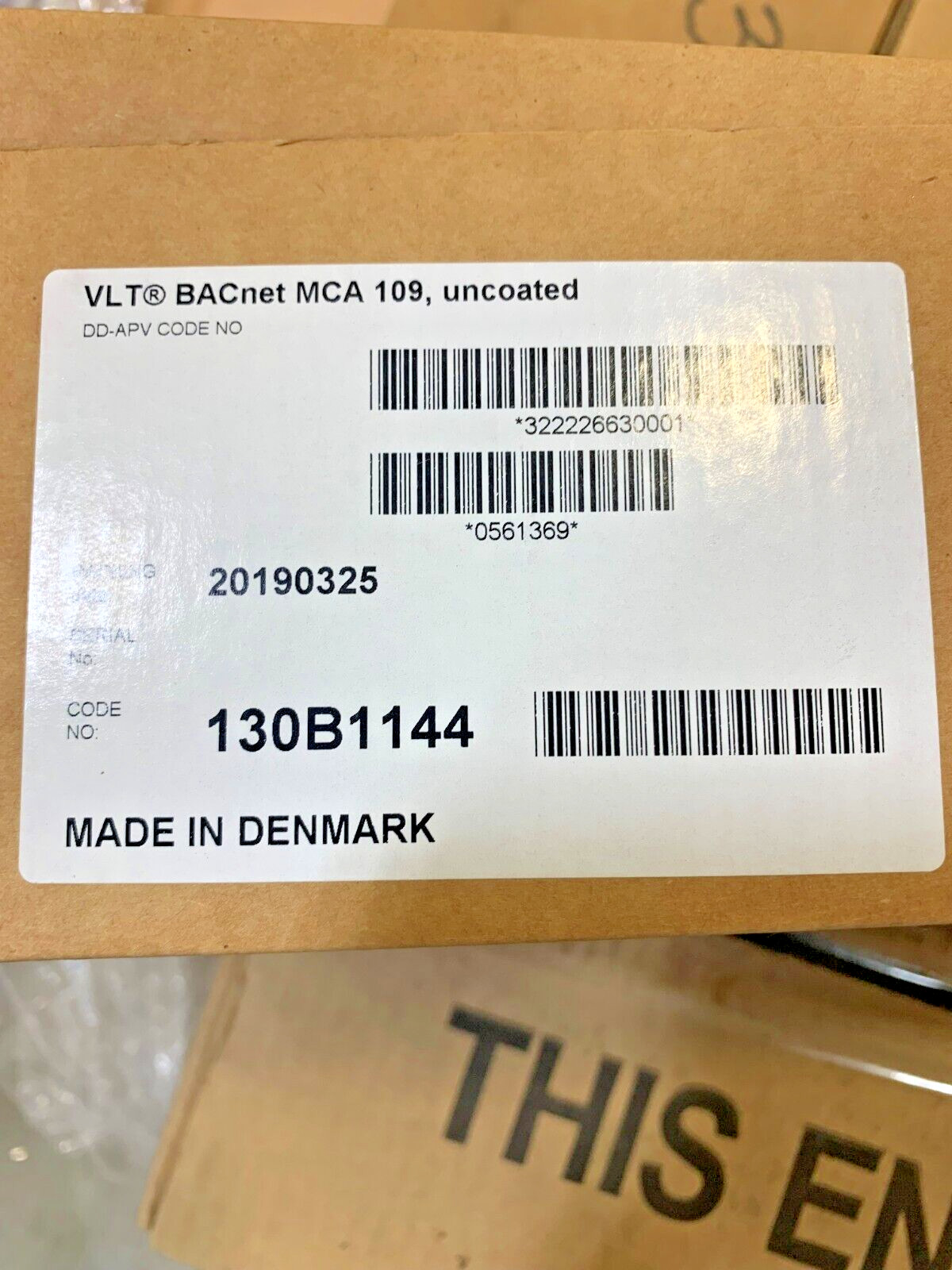 Danfoss VLT BACnet MCA 109, uncoated 130B1144