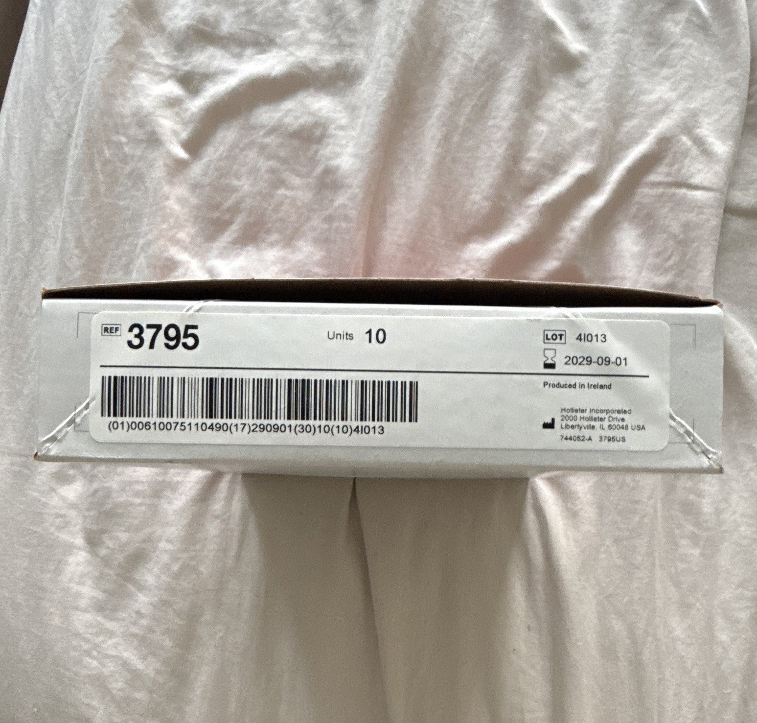 Hollister Pouchkins SoftFlex 3795 One-Piece Drainable Pouch Pre-Cut Flat 10ct
