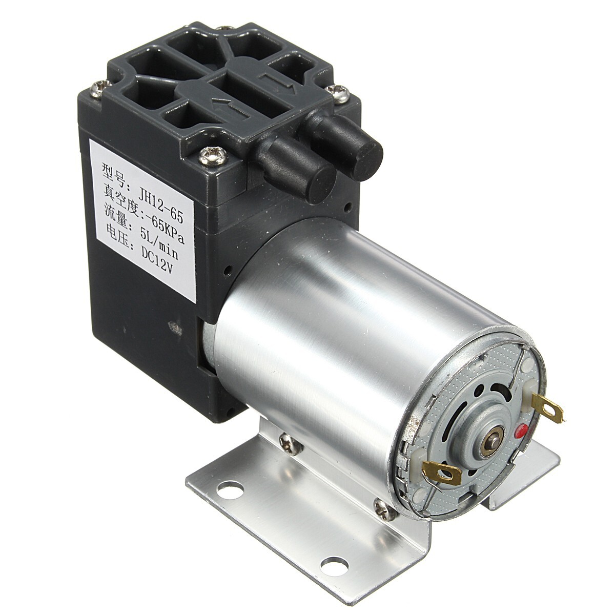 DC 12V Mini Vacuum Pump Negative Pressure Suction Pump 5L/min 65kpa With Holder