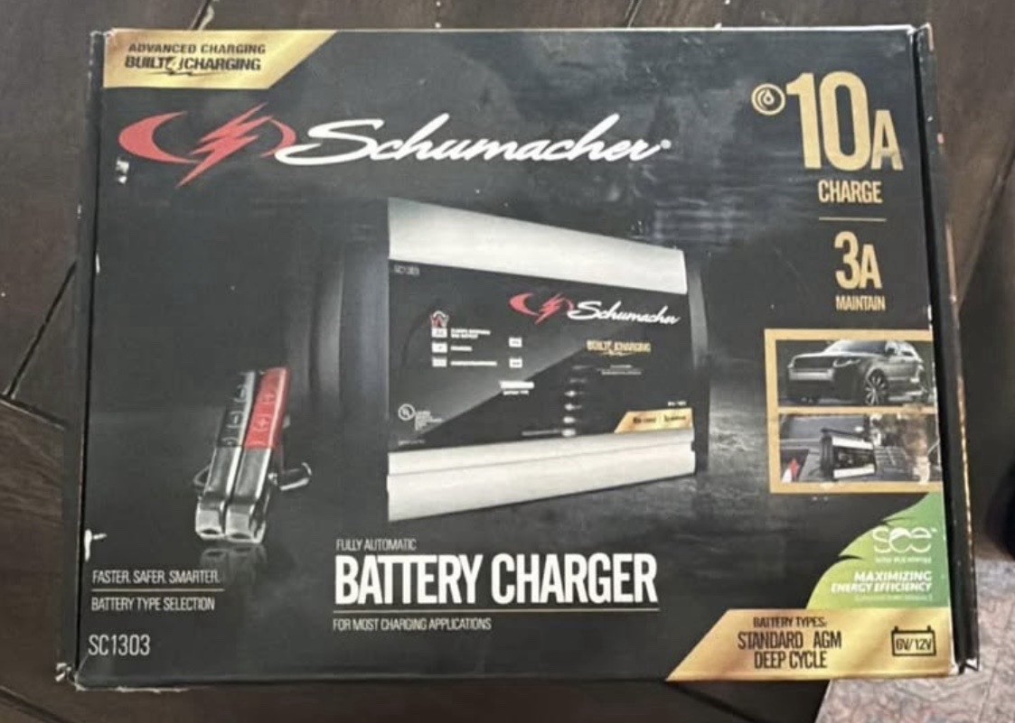 Schumacher SC1303 Battery Charger 6V/12V 10A Fast Charge 3A Maintainer NOB