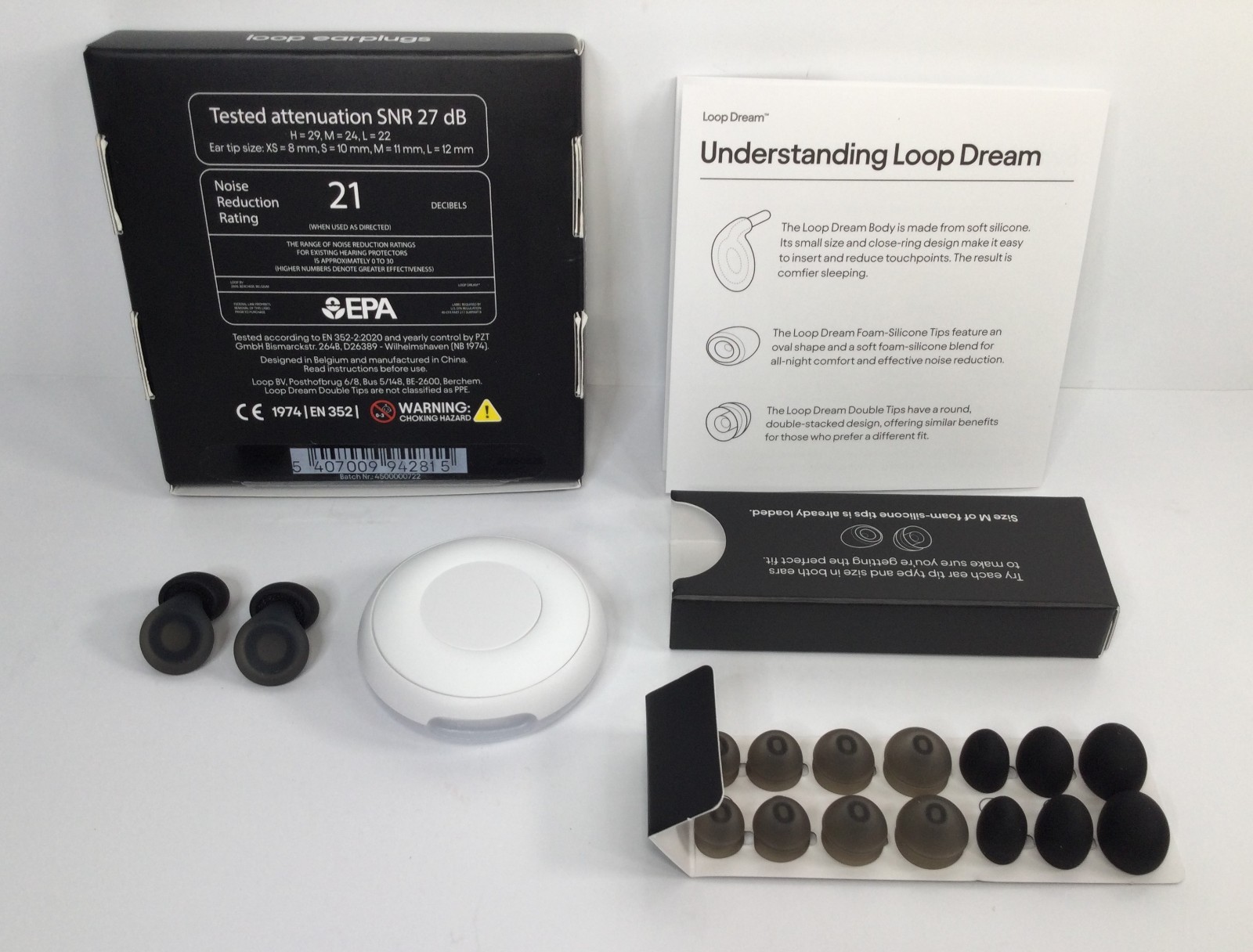 Loop Dream – Silicone/Memory Foam Earplugs for Sleep Comfort | Comfortable Ear