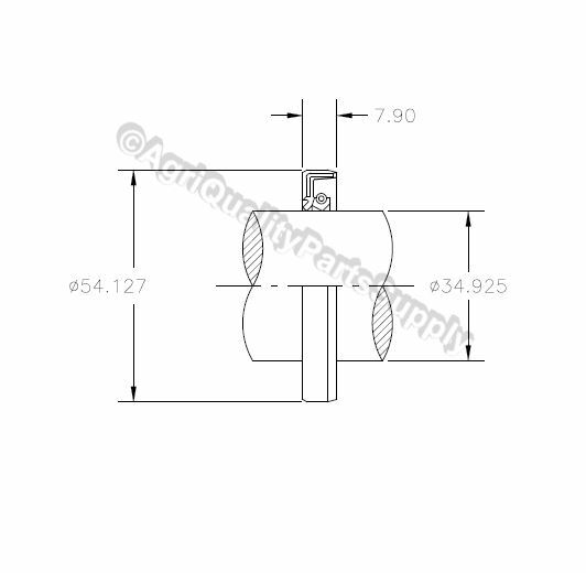 40HP Rotary Cutter Gearbox Input Oil Seal, Rhino 00564200, 05-002 Free Shipping