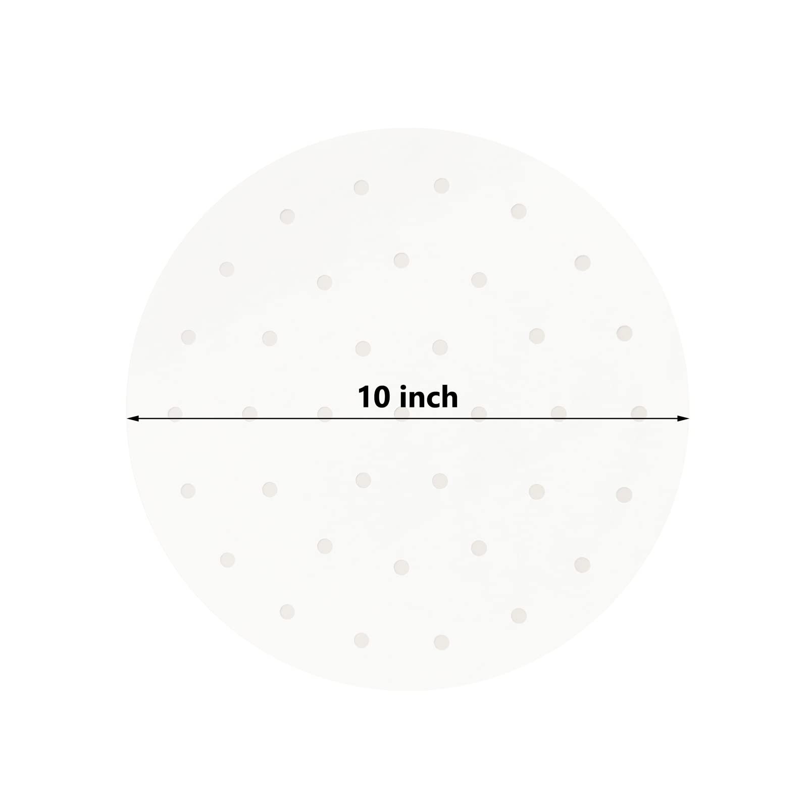 100 PCS Bamboo Steamer Liner, 10″ 10 inch x10 x 0.01 inch, [‘White’]