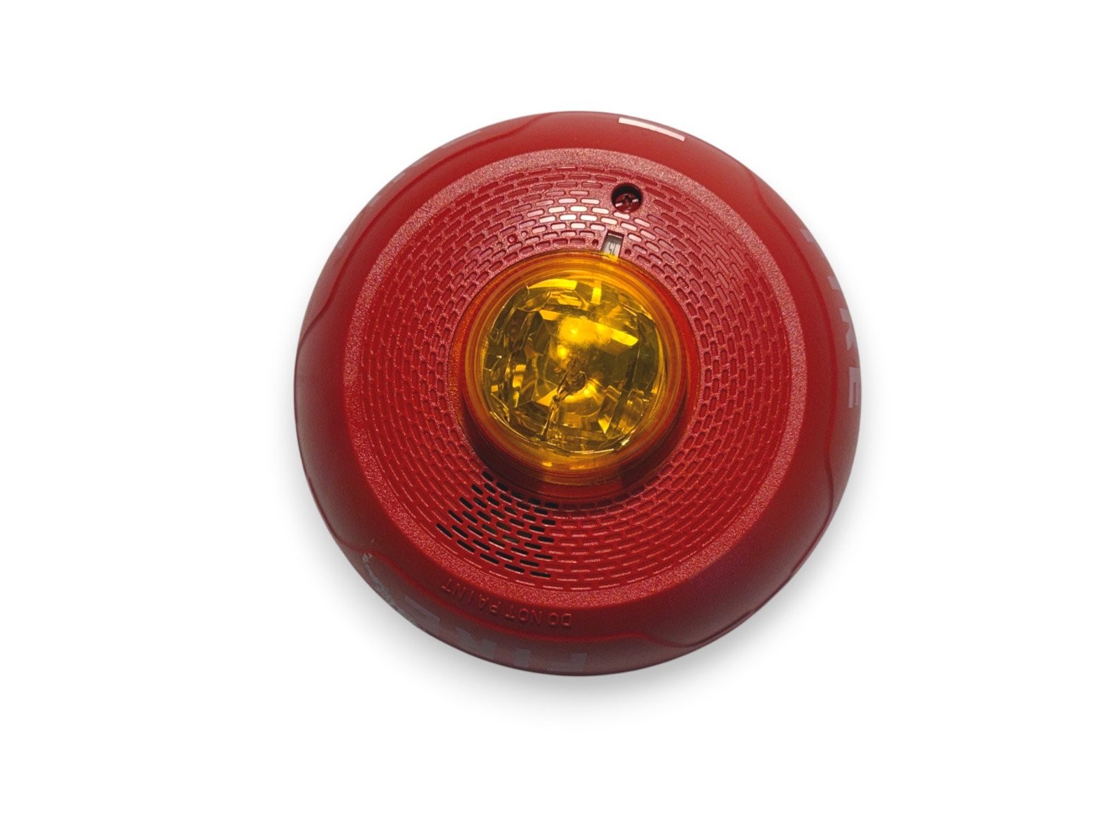 System Sensor PC2RL Fire Alarm Horn Strobe Ceiling Red Amber Strobe