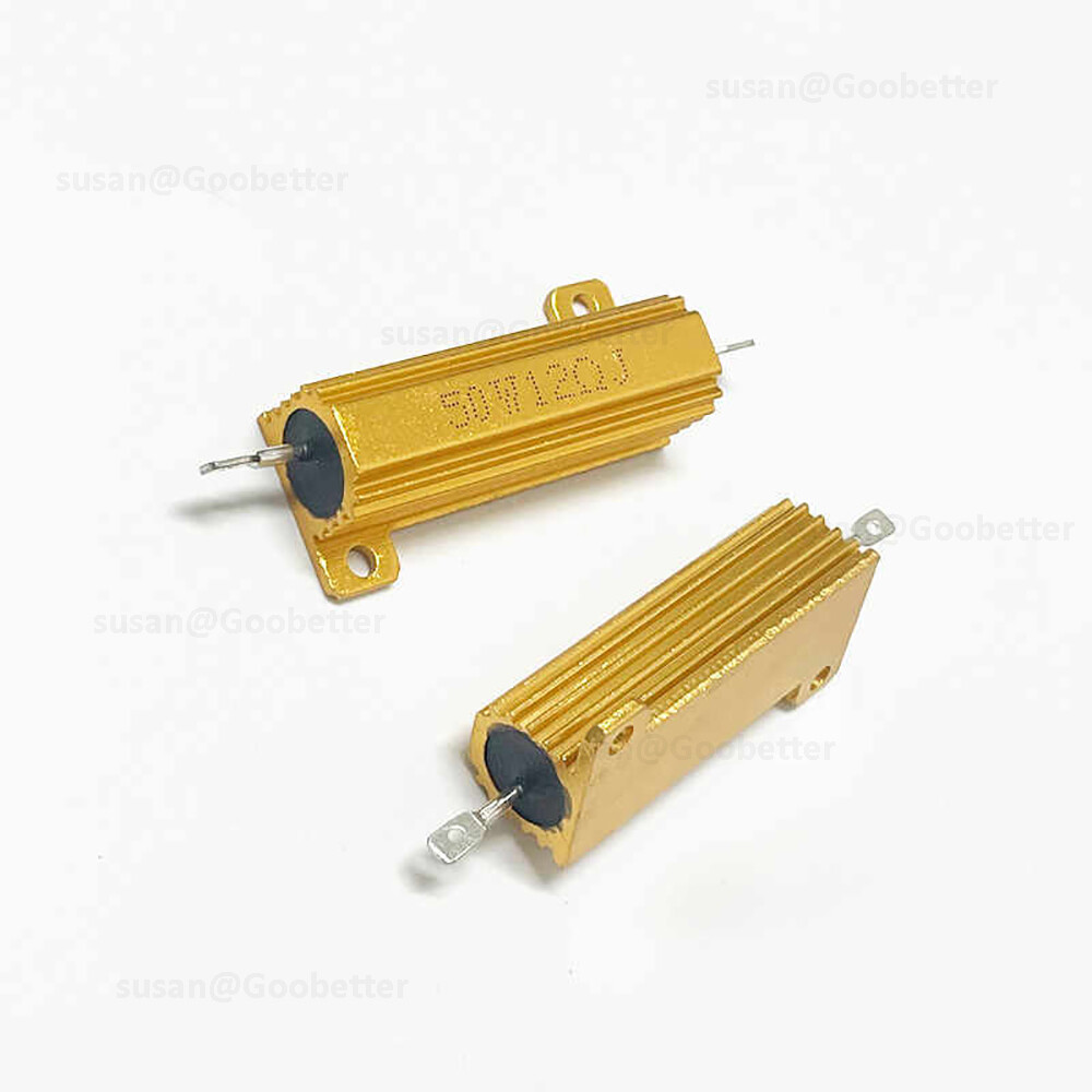 50W Resistor Metal Wirewound Range – Aluminium Power Resistors 0.01 to 510K ohm