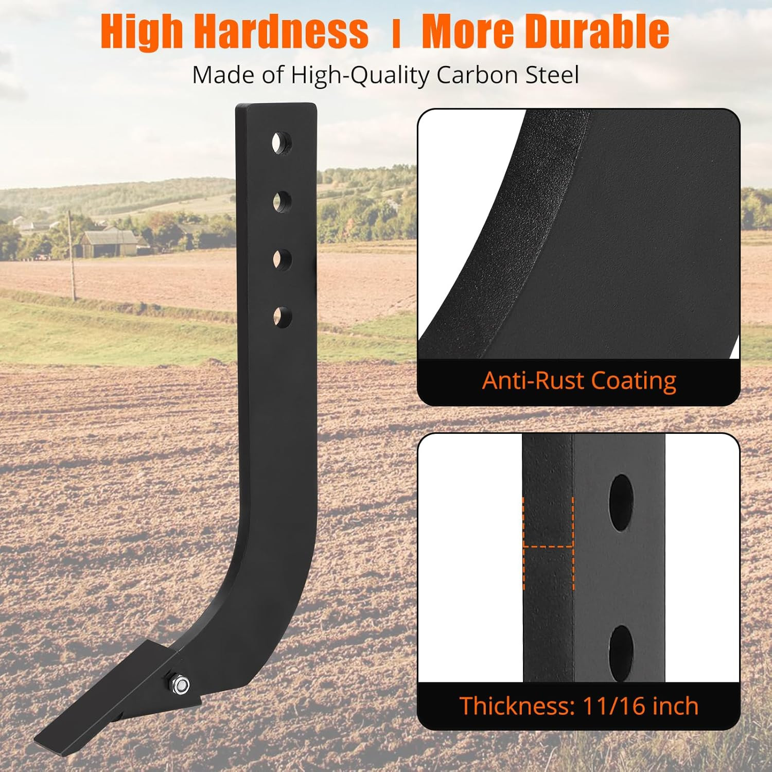 1/5/6/7Pack Box Blade 18” Ripper Shank 3 Hole Box Scraper Shank