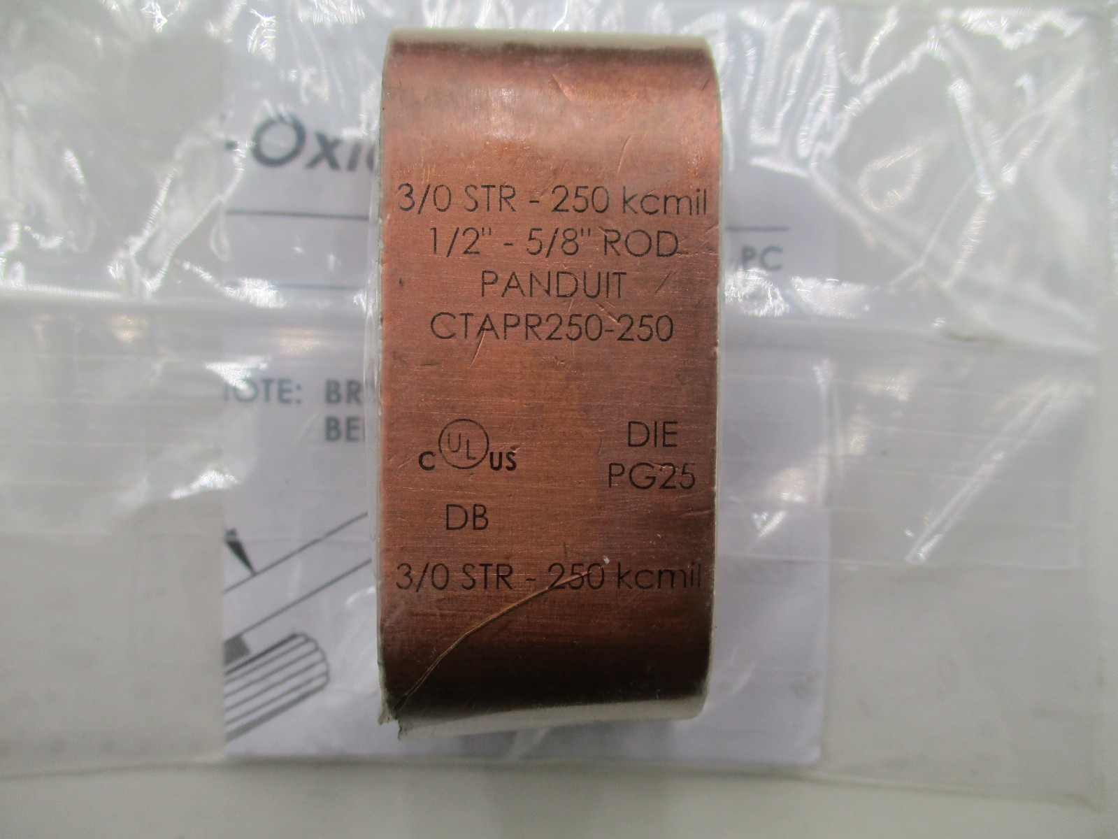 PANDUIT CTAPR250-250-6 C-STYLE COPPER COMPRESSION CONNECTOR C-TAP ‘SAMEDAY SHIP’