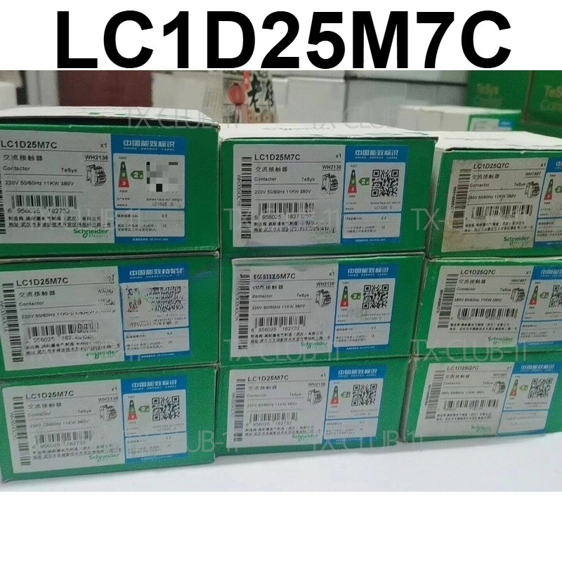1 PCS New Schneider LC1D25M7C AC Contactor 3P 25A Coil 220VAC Fast Shipping