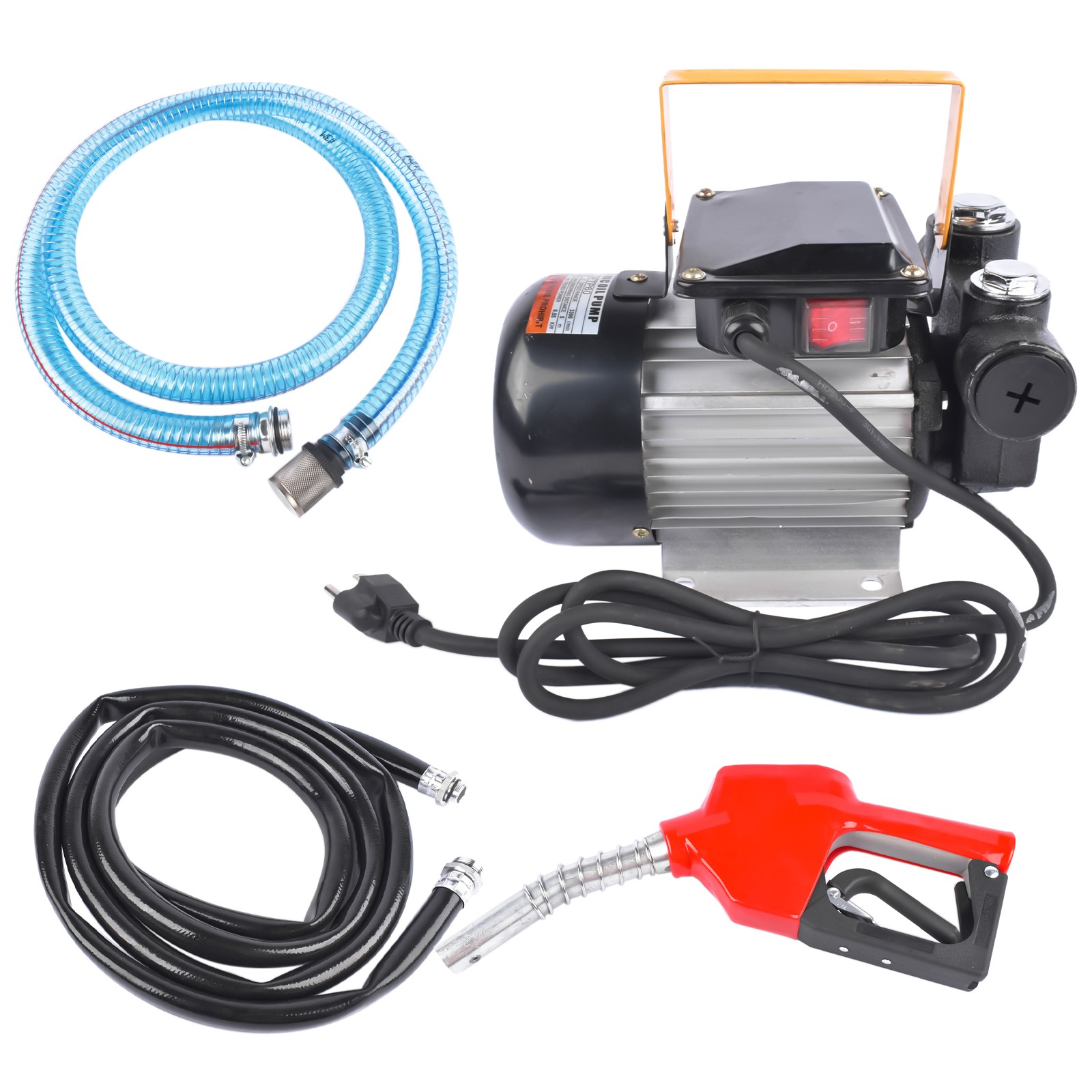 New 110V 16GPM AC Diesel Kerosene Oil Fuel Transfer Pump Electric Self-Priming