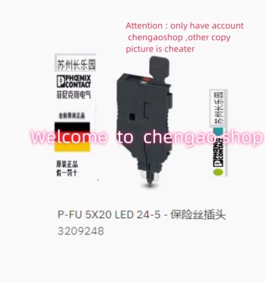 10 PCS NEW P-FU 5X20 LED24-5 3209248 Fused Plug #B822H CL