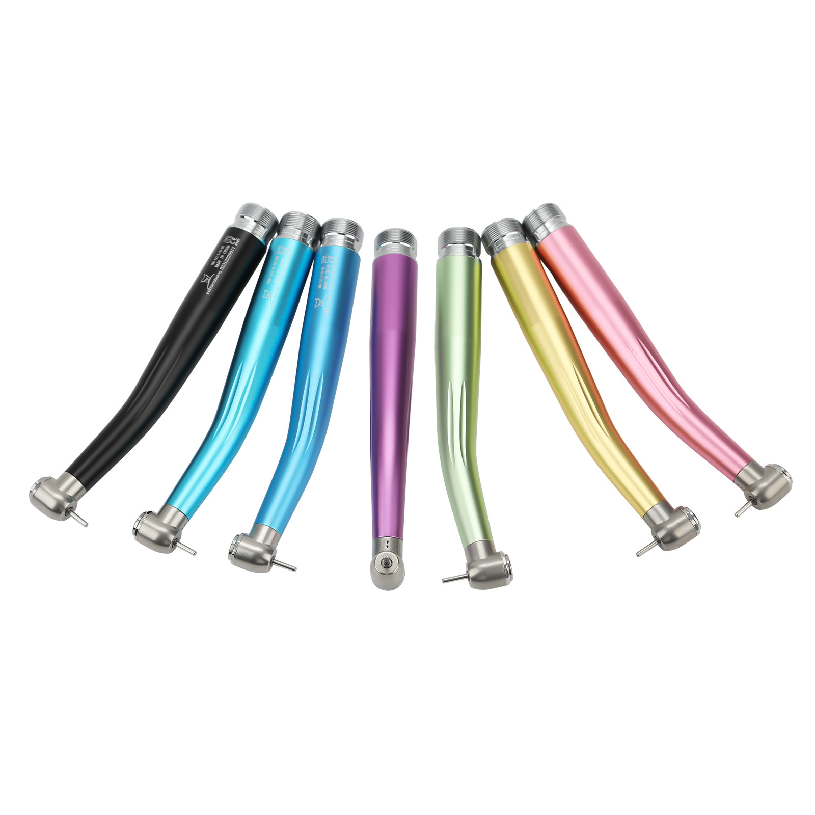 NSK Style Dental High Speed Handpiece Colorful Turbine 2/4 Holes 7 Colors Rotor