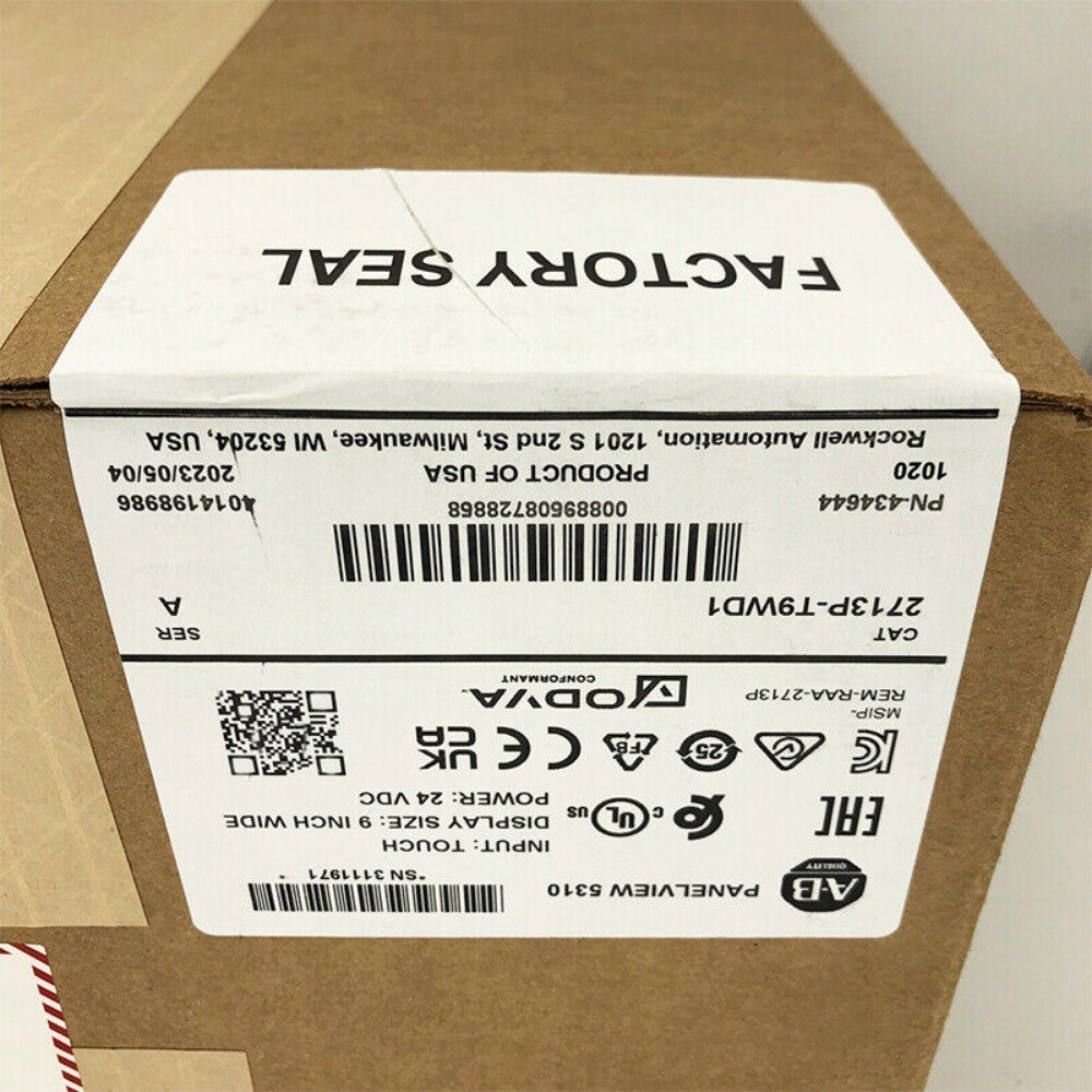 2713P-T9WD1 New Allen-Bradley AB PanelView 5310 Graphic Terminal 2713PT9WD1