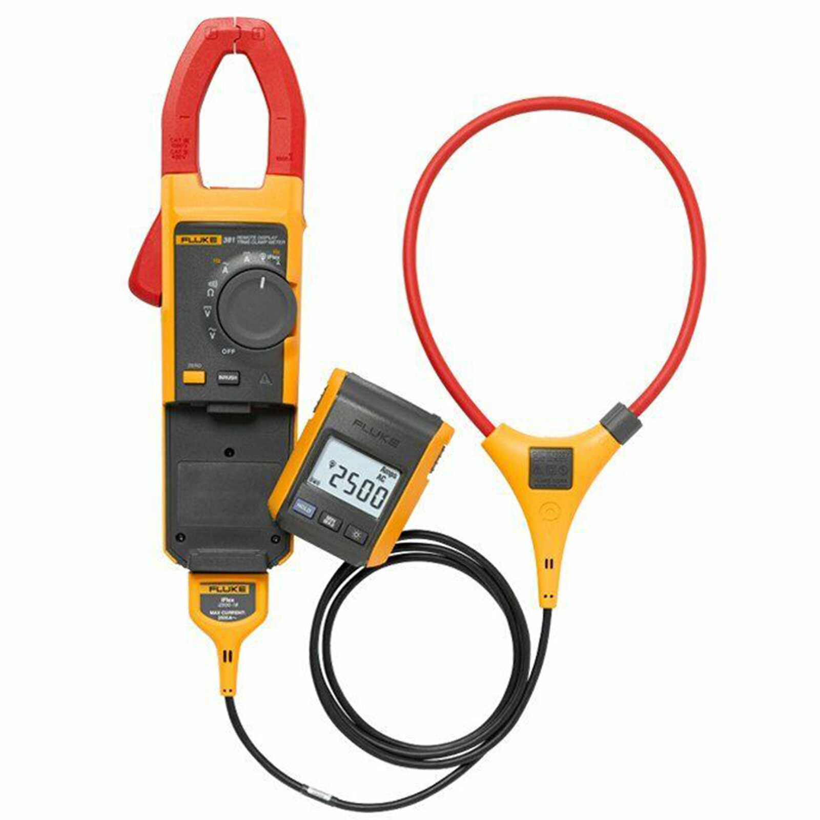 FLUKE 376 FC 1000A AC/DC TRMS Wireless Clamp with IFLEX and FLUKE Conn