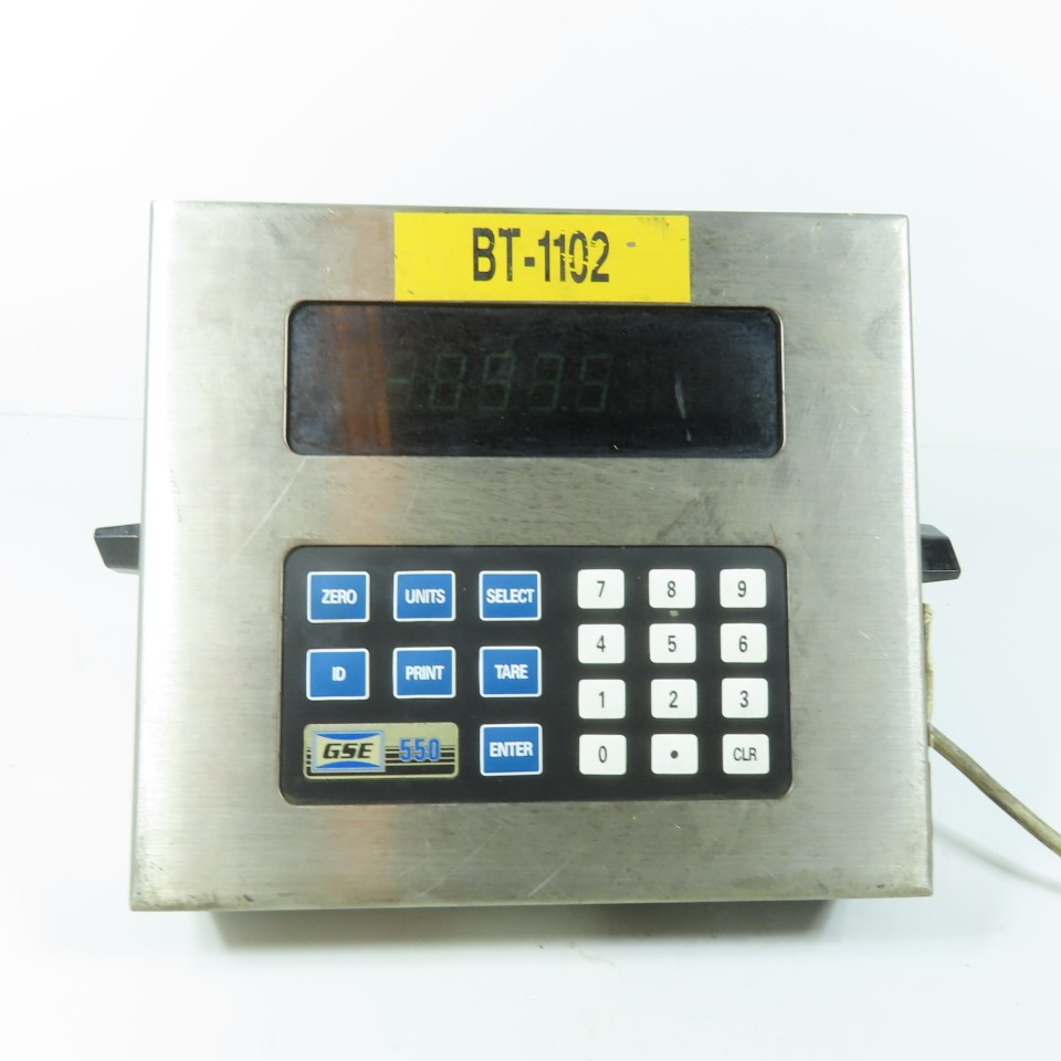 GSE Scale Systems Model 550 Digital Weight Indicator Scale Readout 115V 50/60Hz