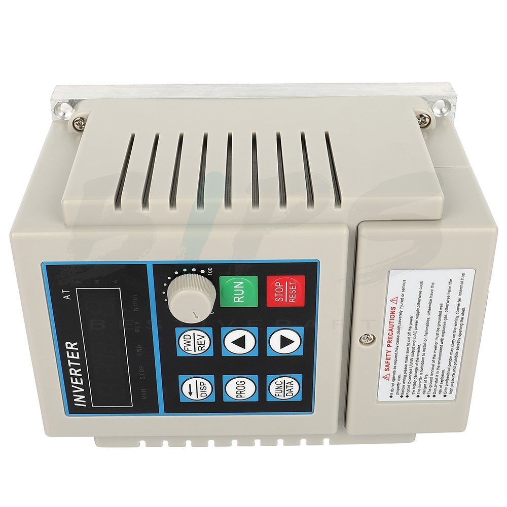 1HP 220V 0.75kw Variable Frequency Drive VFD Single to 3 Phase Speed Control