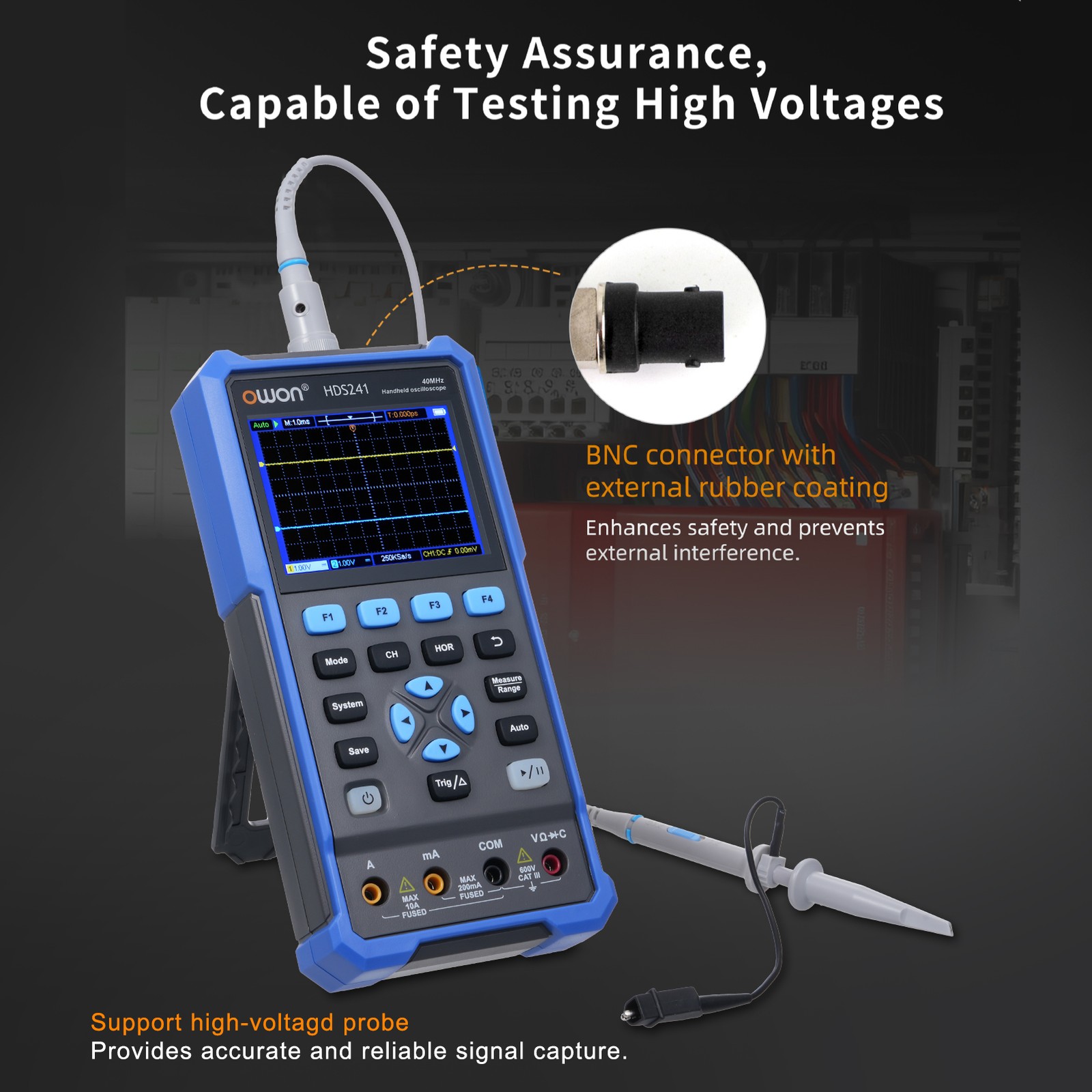1-2in1 Oscilloscope Multimeter Multifunctional Digital Oscilloscope 1CH ZLWV