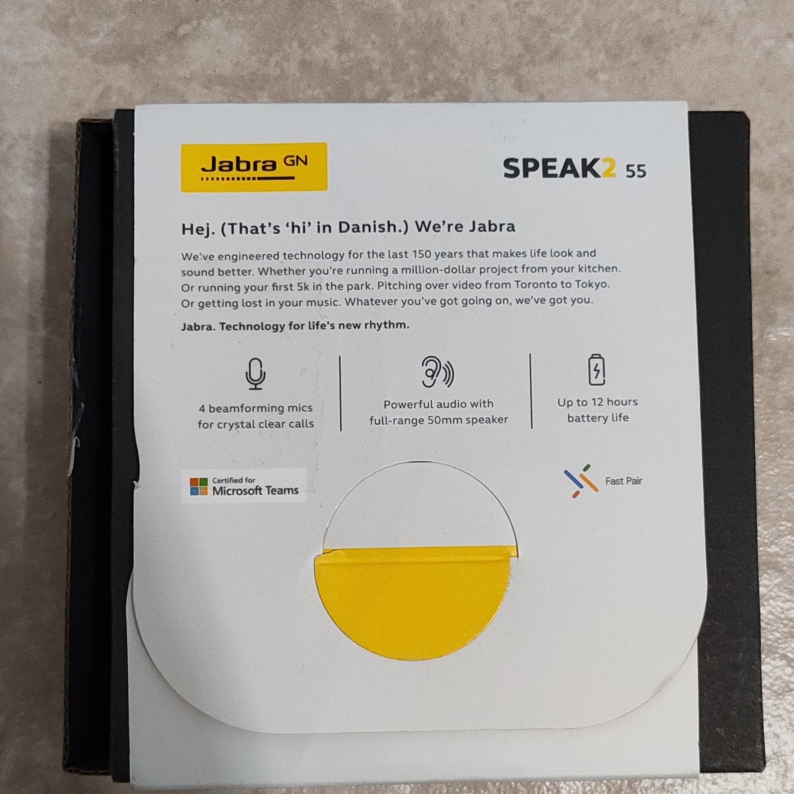 Jabra Speak2 55 Portable Conference Speakerphone Bluetooth USB-C USB-A Open Box