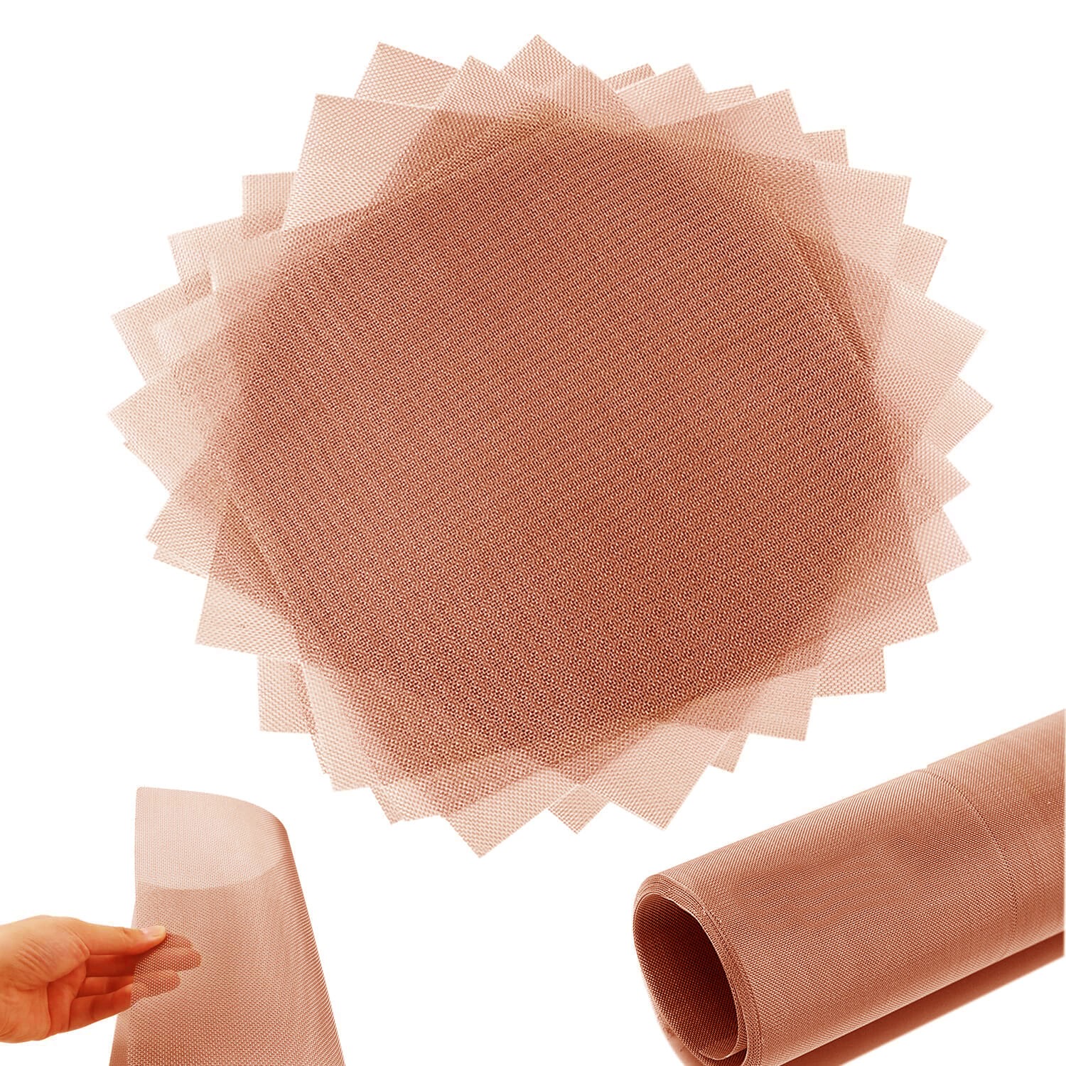 99.9% Copper Screen Woven Mesh Screen Copper Mesh Cloth 10~200 Mesh