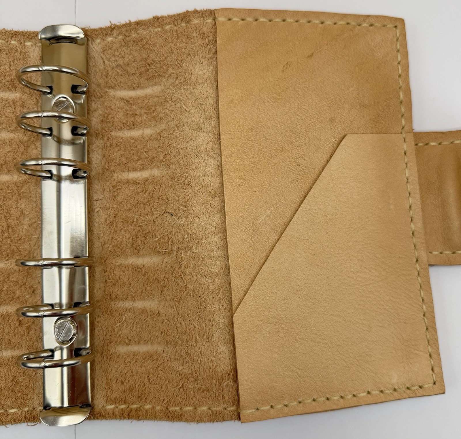 Love Paper Plan Personal Size Leather Planner 25mm Rings Natural Veg Tan