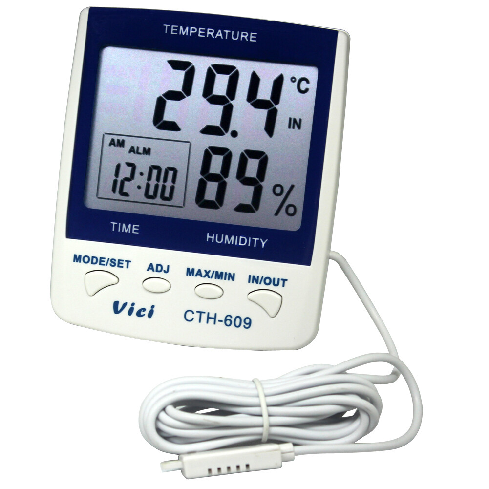 large LCD digital THERMOMETER 14F-140F Humidity 20-95% CTH-609
