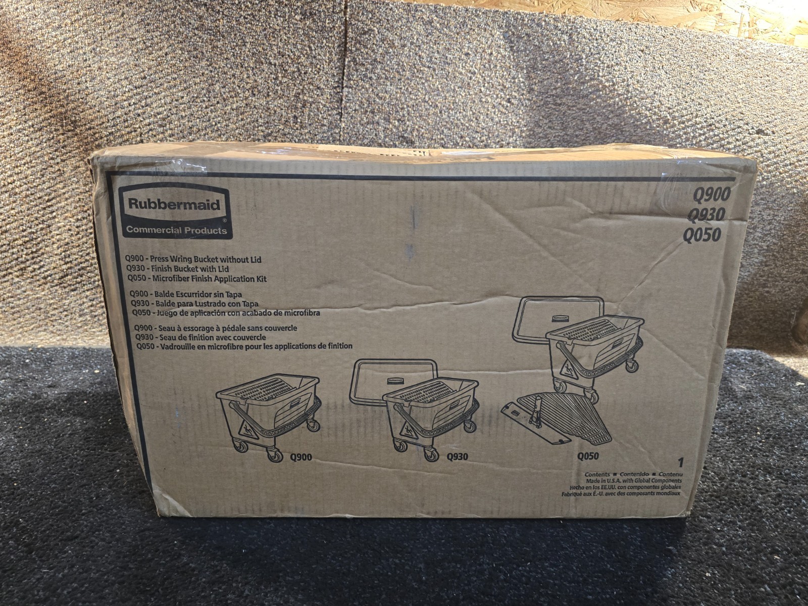 Rubbermaid® FGQ050000000 Blue All-in-One Microfiber Floor Finishing System